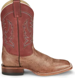 Justin Boots Mclane 11” Smooth Ostrich Vintage Tan New