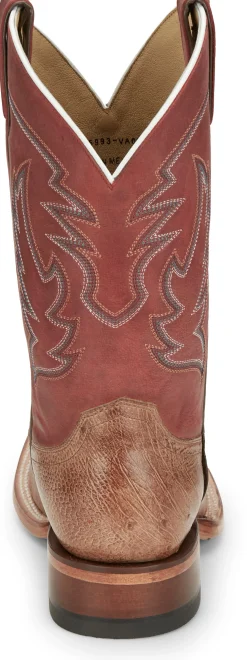 Justin Boots Mclane 11” Smooth Ostrich Vintage Tan New