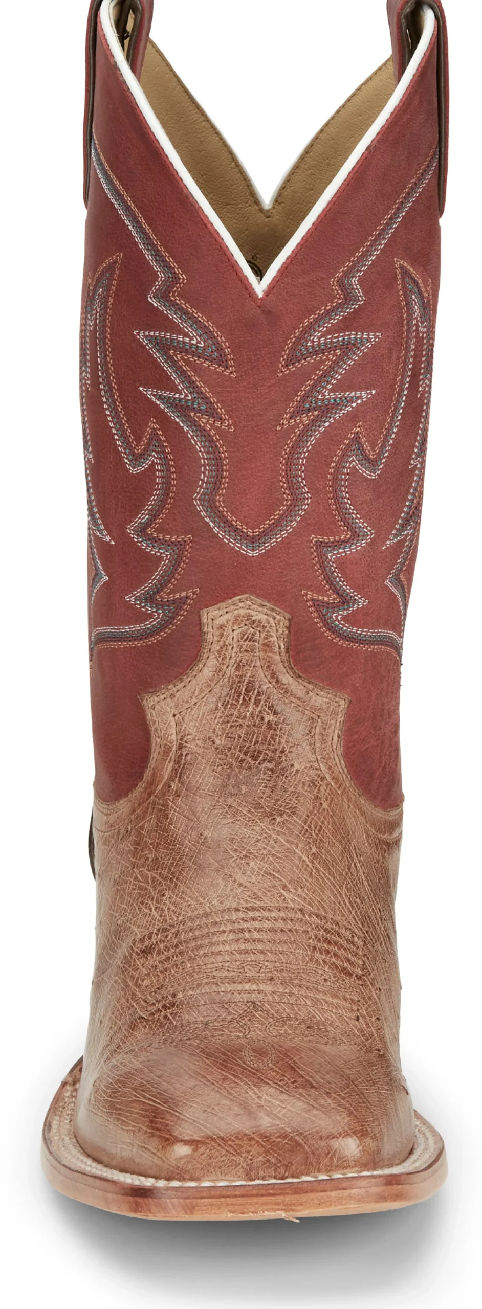 Justin Boots Mclane 11” Smooth Ostrich Vintage Tan New
