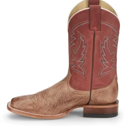 Justin Boots Mclane 11” Smooth Ostrich Vintage Tan New