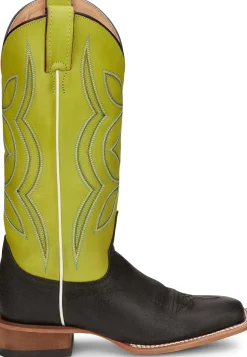 Justin Boots Minick 13" Pull-On Women'S Boot Lime Green New