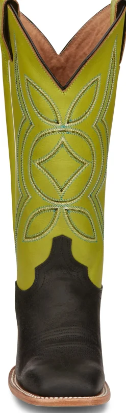 Justin Boots Minick 13" Pull-On Women'S Boot Lime Green New