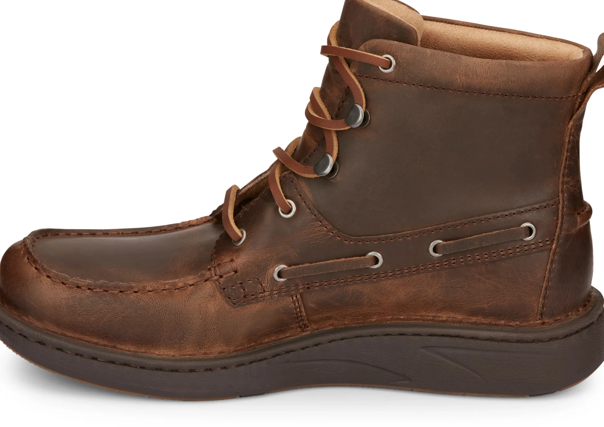 Justin Boots Mocc Toe Lacer Brown Online