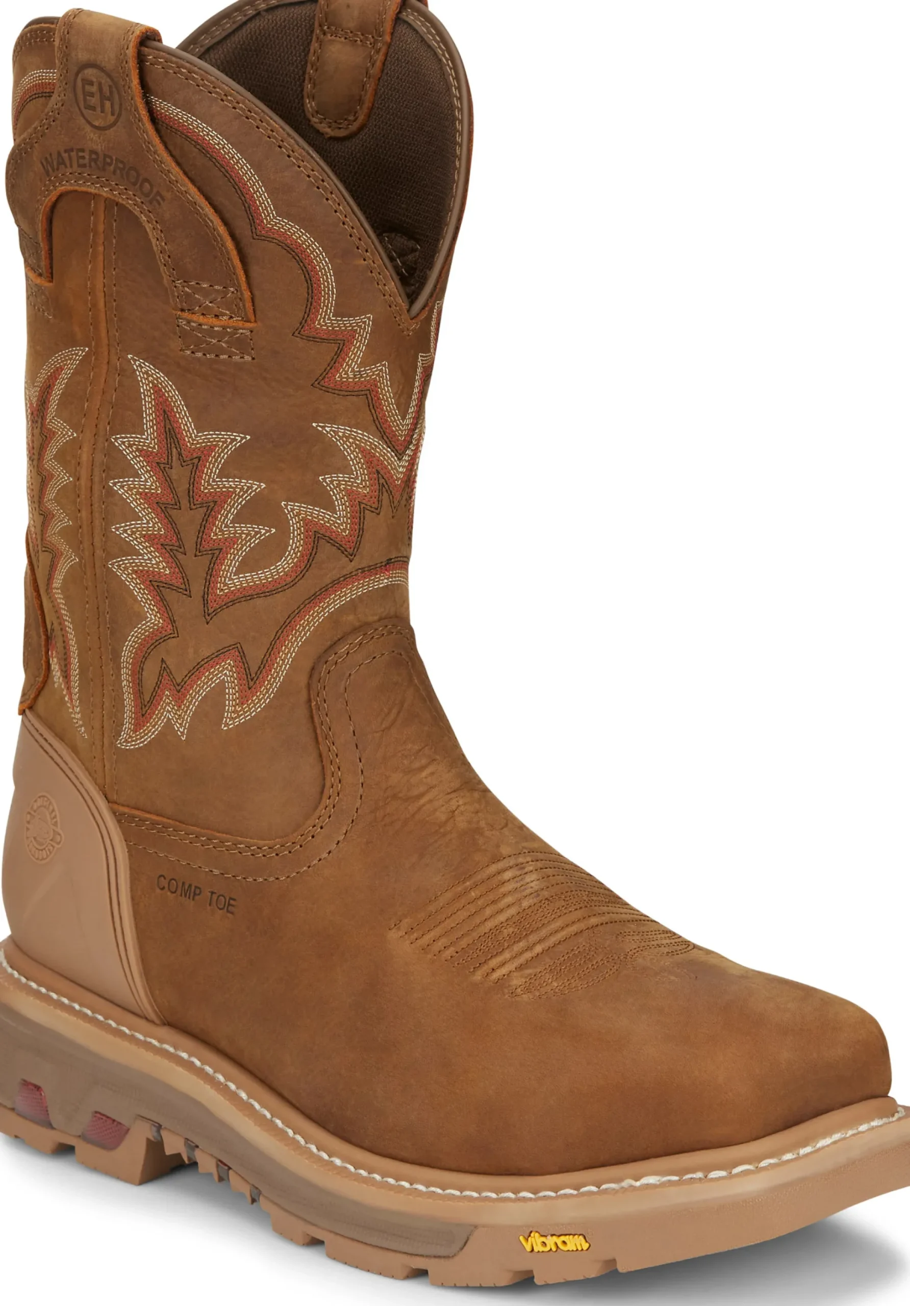 Justin Boots Montana Nano Comp Toe Rust Clearance