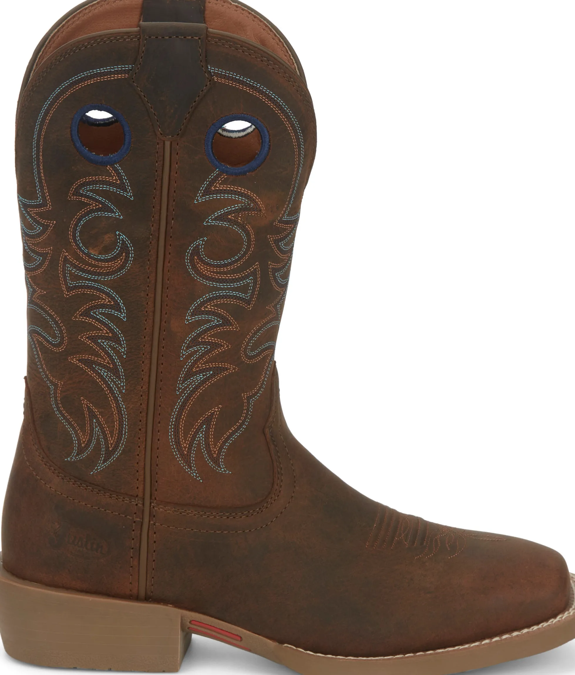 Justin Boots Muley 12" Western Coffee Brown Discount