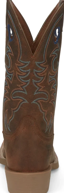 Justin Boots Muley 12" Western Coffee Brown Discount