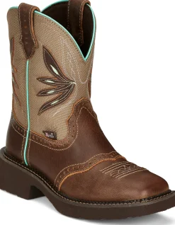Justin Boots Nettie 8" Western Boot Tan Best