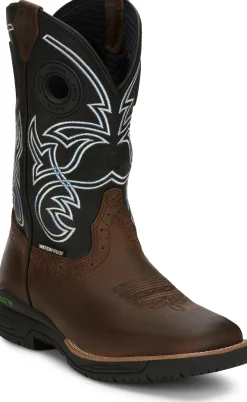 Justin Boots Nitread 11" Waterproof Charcoal New