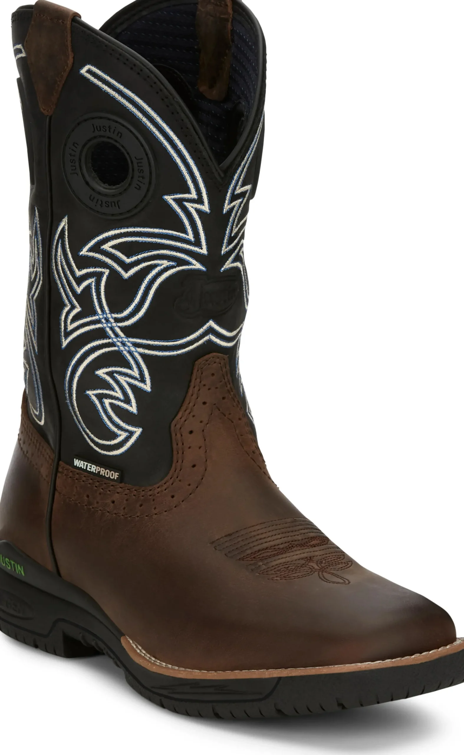 Justin Boots Nitread 11" Waterproof Charcoal New
