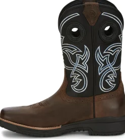 Justin Boots Nitread 11" Waterproof Charcoal New