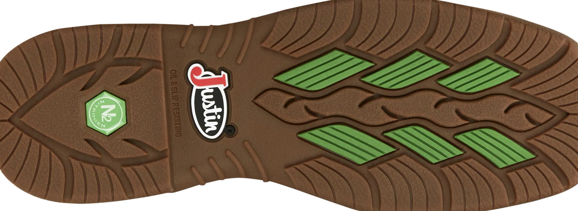 Justin Boots Nitread 11" Waterproof Nano Comp Toe Prussian Clearance