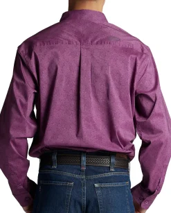 Justin Boots Paisley Button Down Plum Paisley Outlet