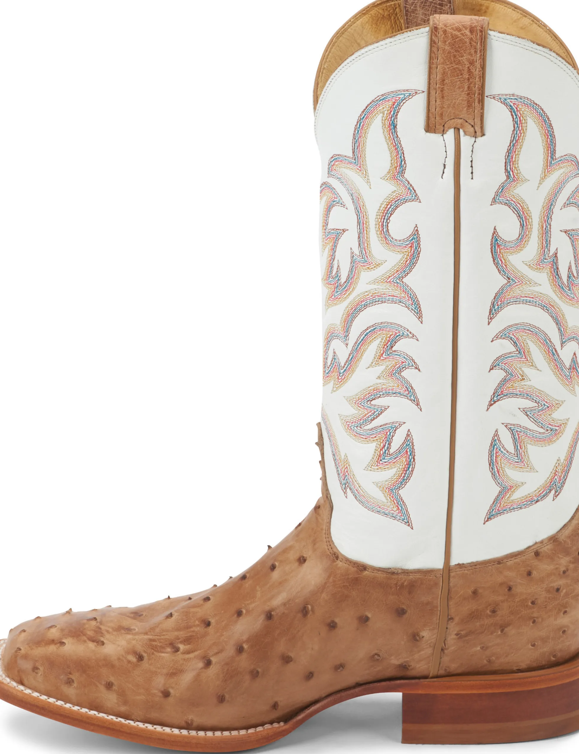 Justin Boots Pascoe 13" Full Quill Ostrich Antique Tan Outlet