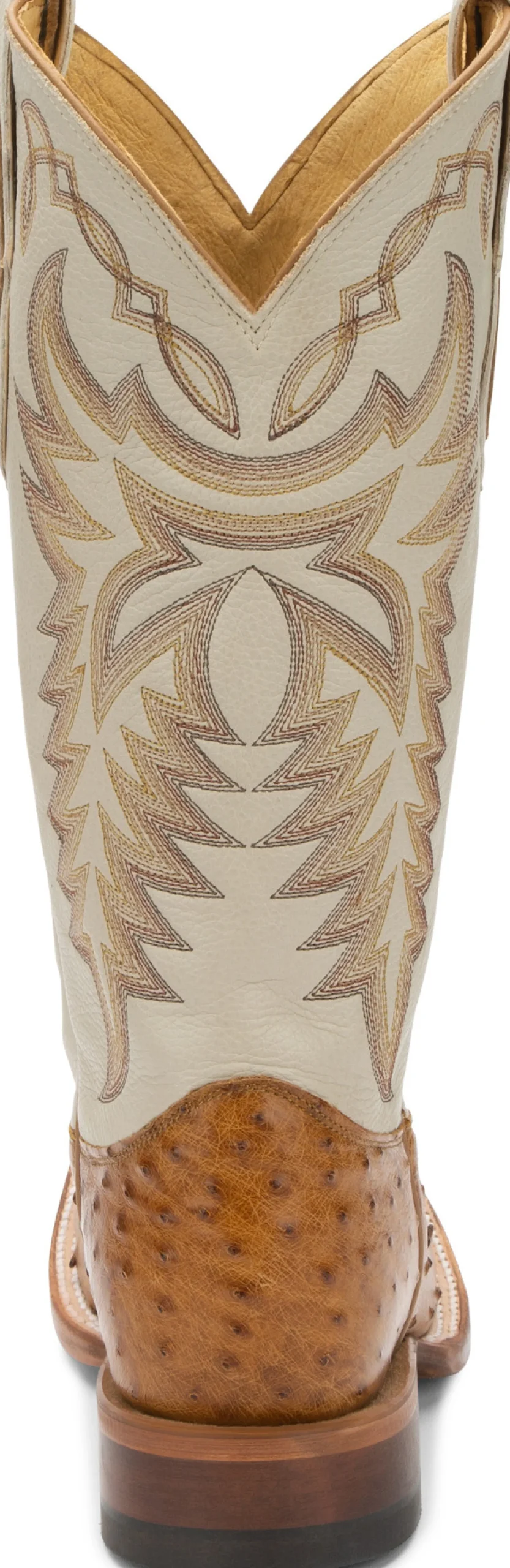 Justin Boots Pascoe 13" Full Quill Ostrich Antique Saddle Outlet