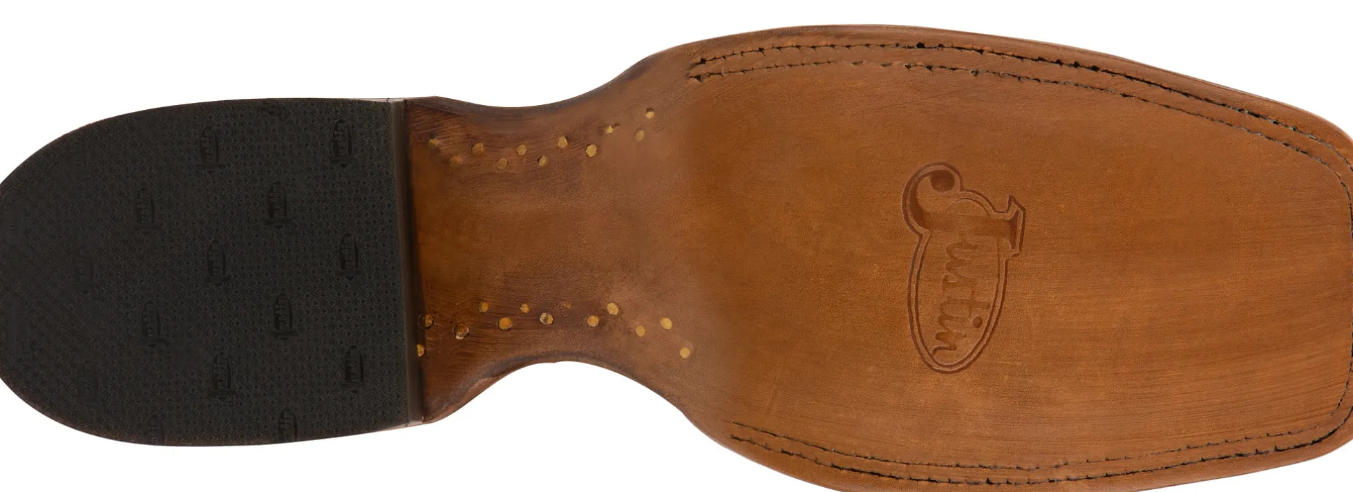 Justin Boots Pascoe 13" Full Quill Ostrich Antique Saddle Outlet