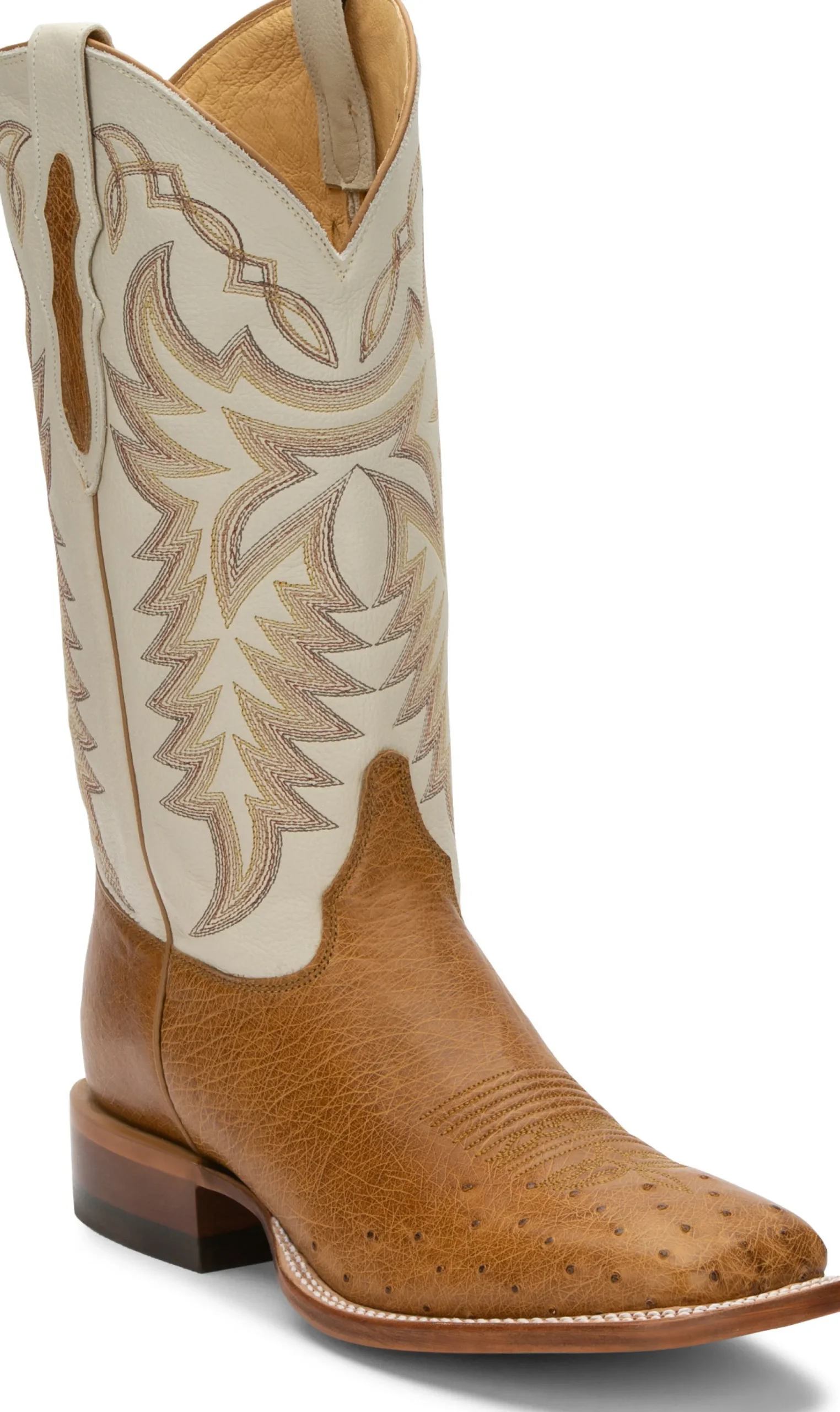Justin Boots Pascoe 13" Smooth Ostrich Antique Saddle Sale