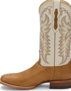 Justin Boots Pascoe 13" Smooth Ostrich Antique Saddle Sale