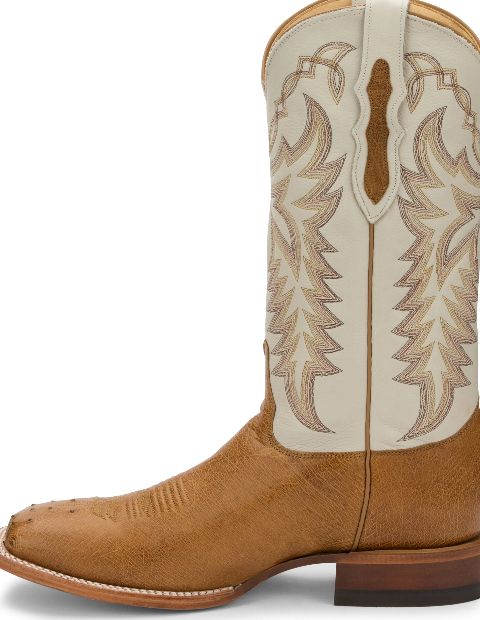 Justin Boots Pascoe 13" Smooth Ostrich Antique Saddle Sale