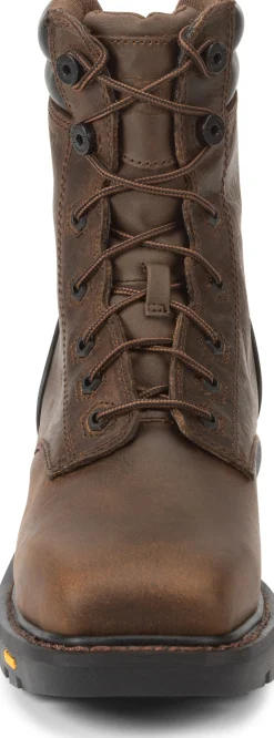 Justin Boots Pipefitter 8" Steel Toe Aged Bark Outlet