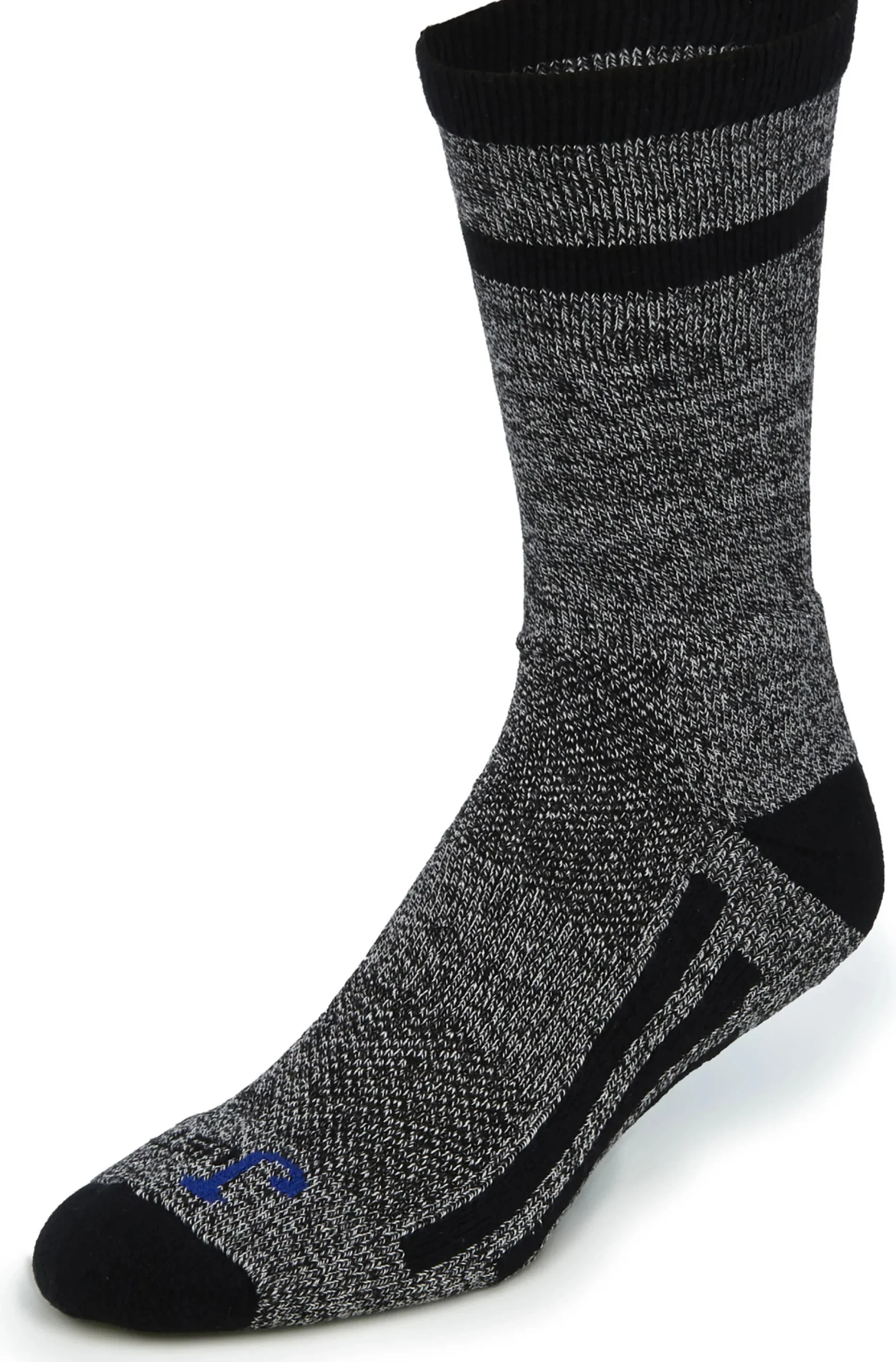 Justin Boots 2-Pk Just Dry Wardrobe Crew Socks Black/Grey Clearance