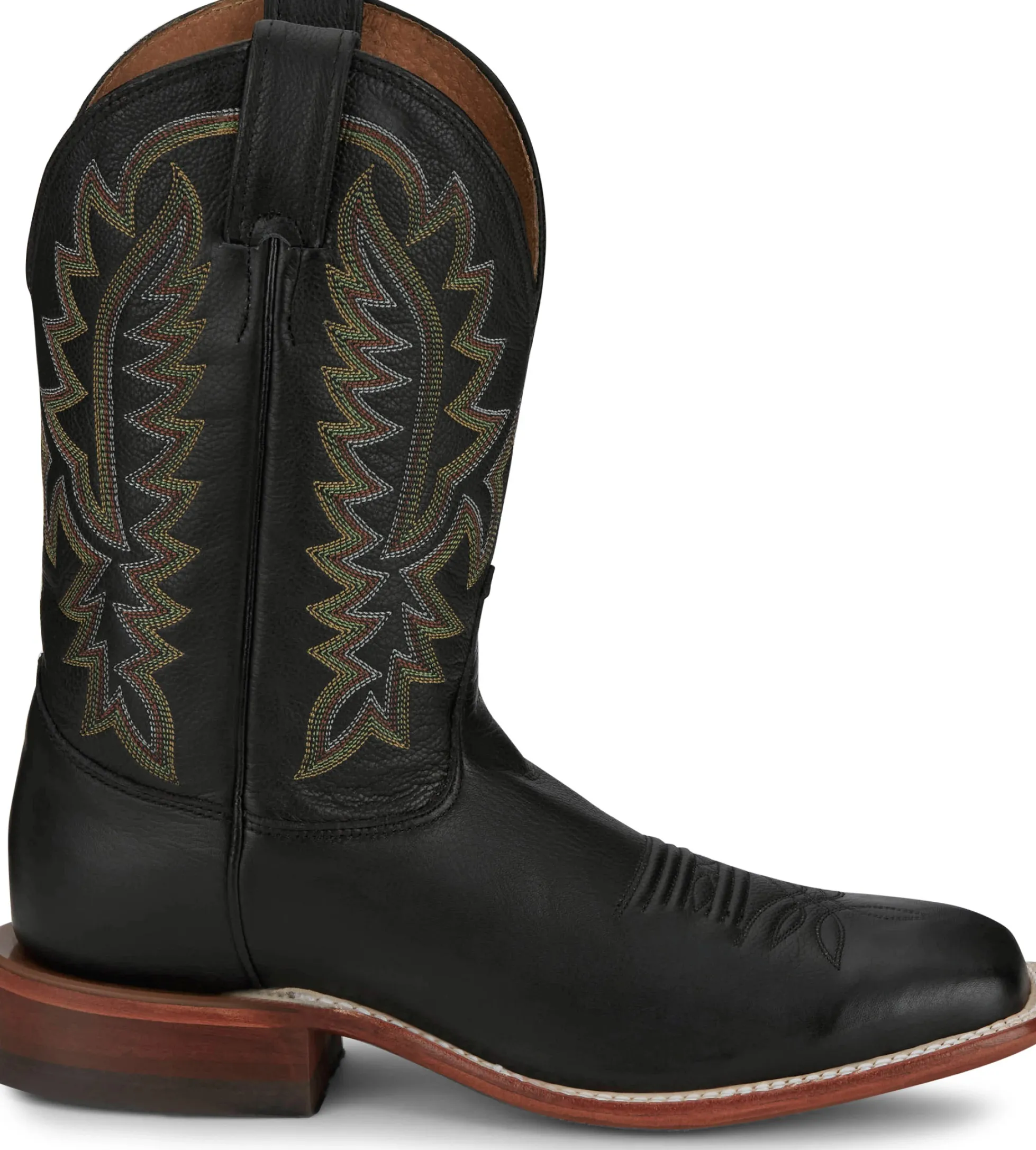 Justin Boots Poston 11" Western Jet Black Clearance