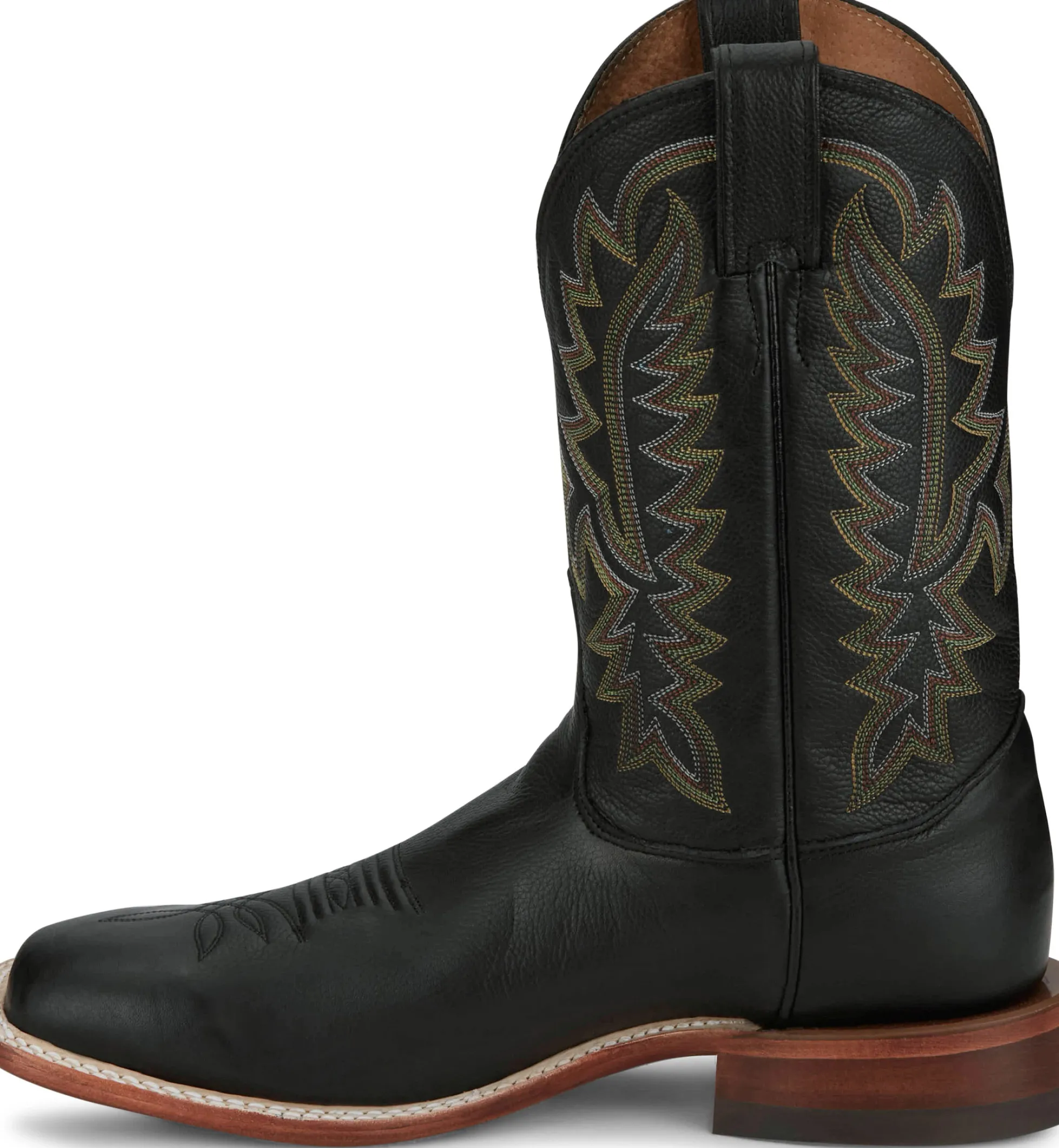 Justin Boots Poston 11" Western Jet Black Clearance