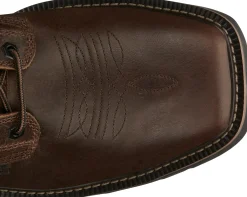 Justin Boots Pulley 8" Steel Toe Aged Bark New