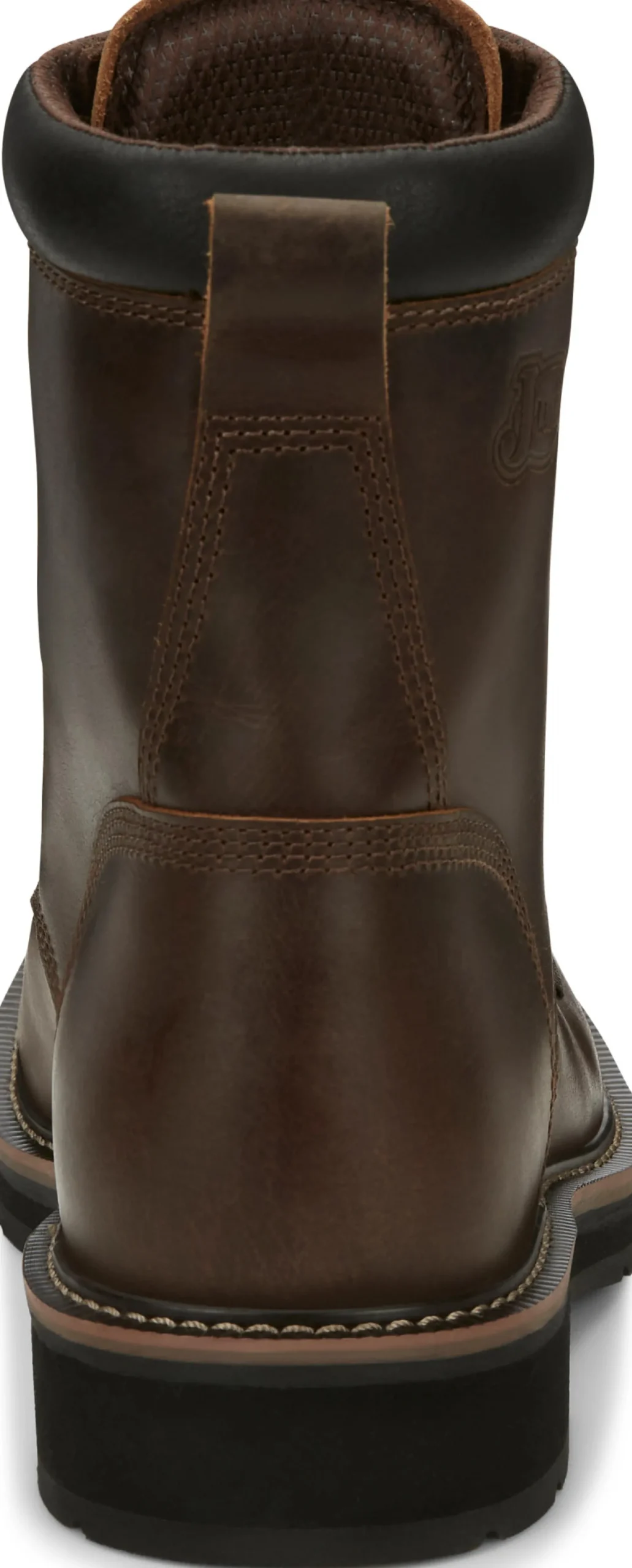 Justin Boots Pulley 8" Steel Toe Aged Bark New