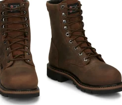 Justin Boots Pulley 8" Waterproof Comp Toe Hickory Online