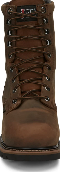 Justin Boots Pulley 8" Waterproof Comp Toe Hickory Online
