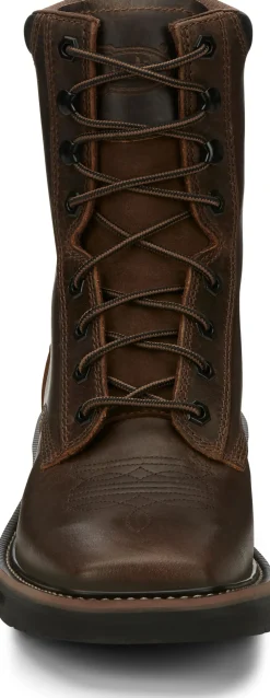 Justin Boots Pulley 8" Work Aged Bark Sale