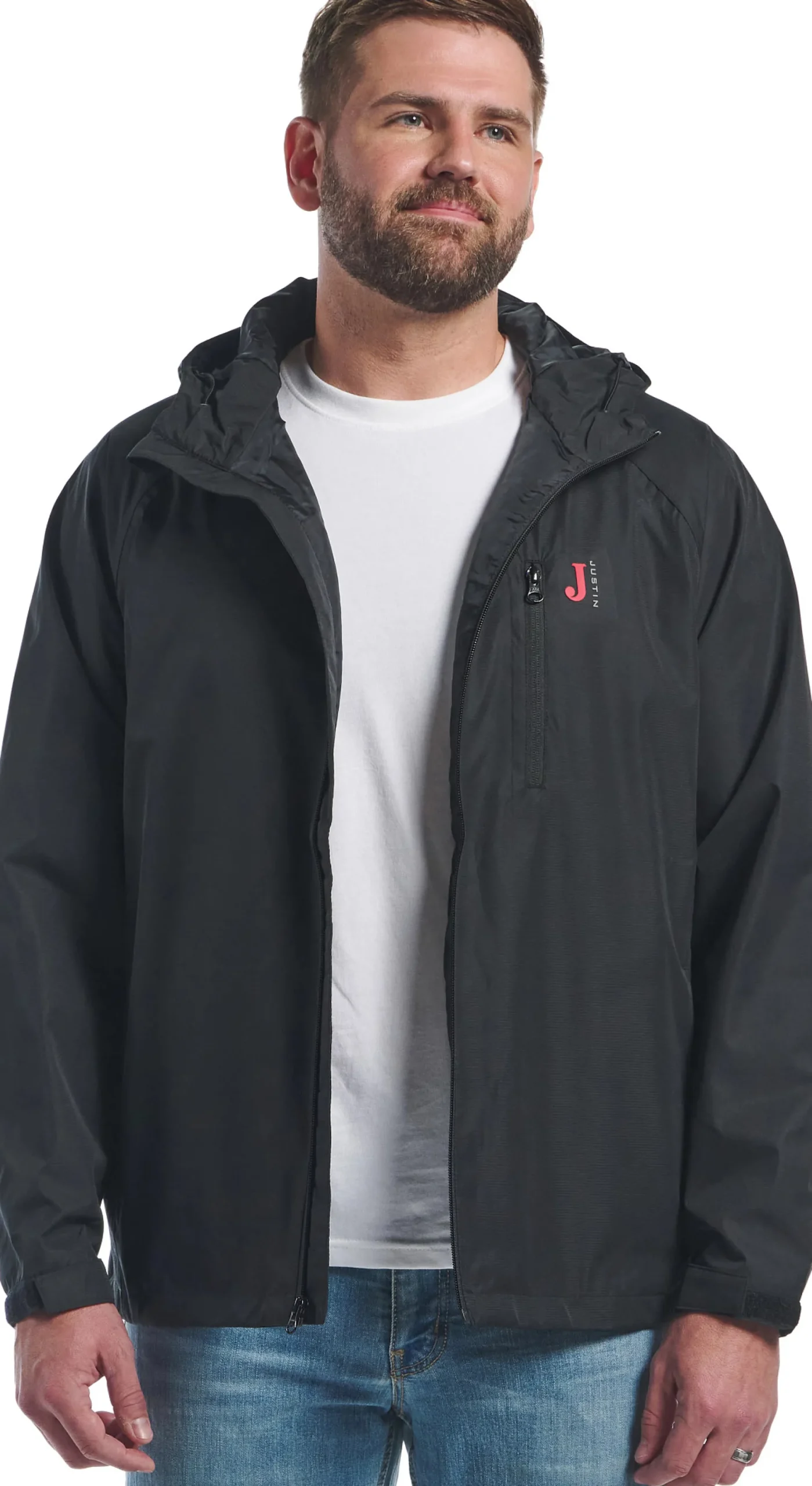 Justin Boots Rain Jacket Black Sale