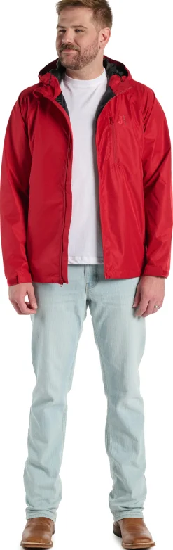 Justin Boots Rain Jacket Red Best