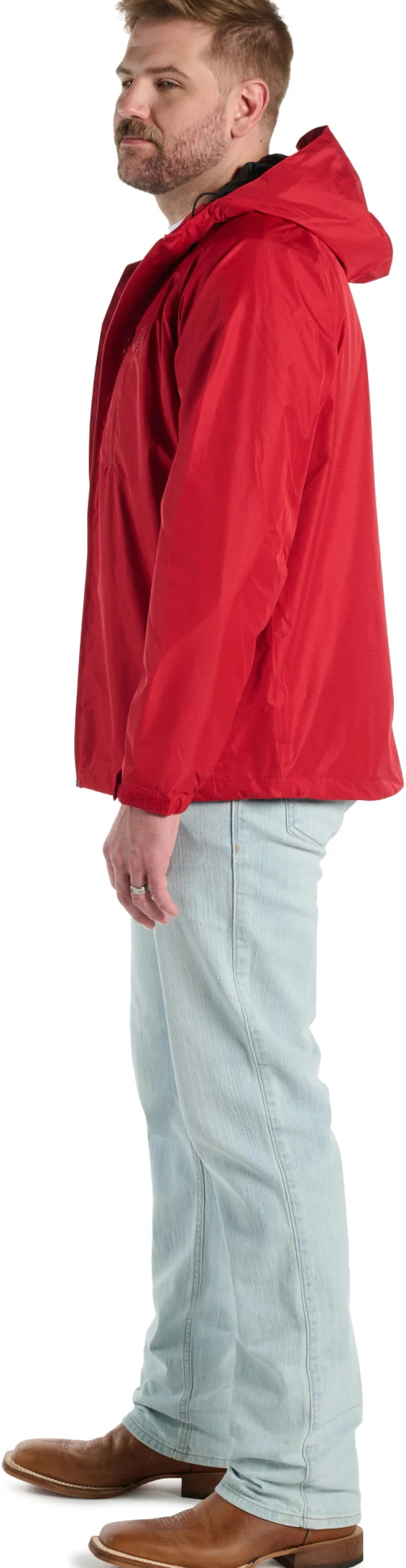 Justin Boots Rain Jacket Red Best