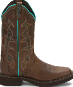Justin Boots Raya 12" Western Boot Brown Outlet