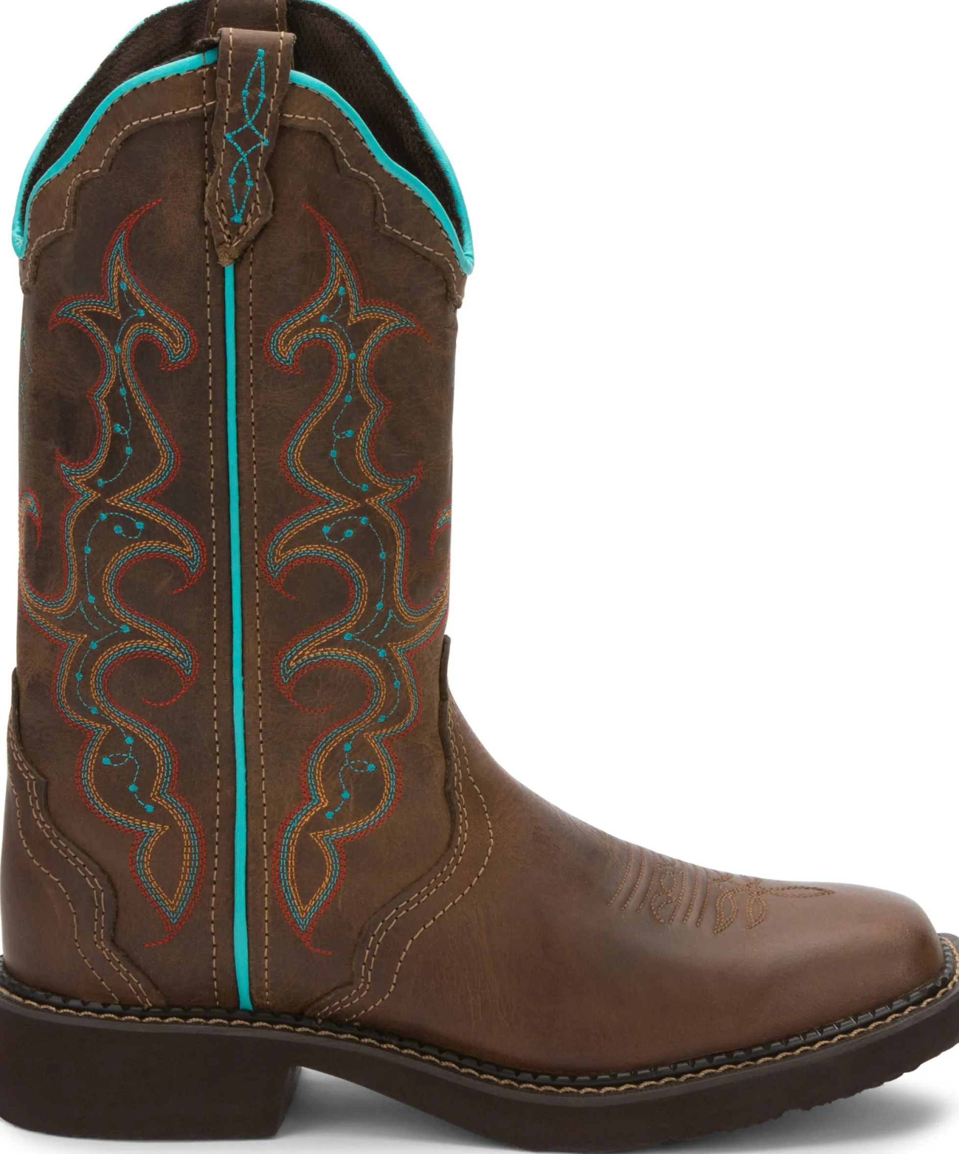 Justin Boots Raya 12" Western Boot Brown Outlet