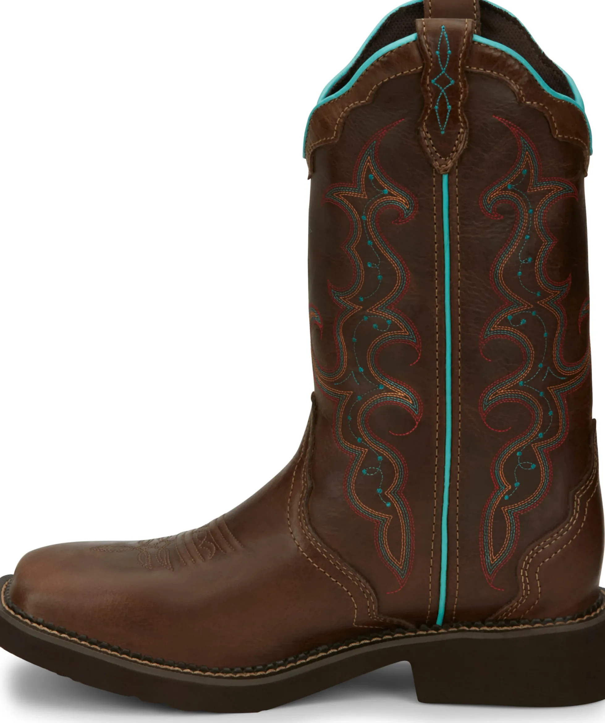 Justin Boots Raya 12" Western Boot Brown Outlet