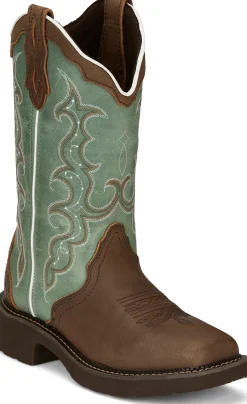 Justin Boots Raya 12" Western Boot Distressed Brown Sale