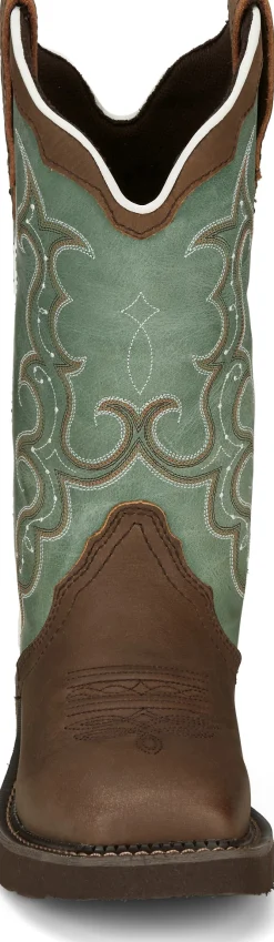 Justin Boots Raya 12" Western Boot Distressed Brown Sale
