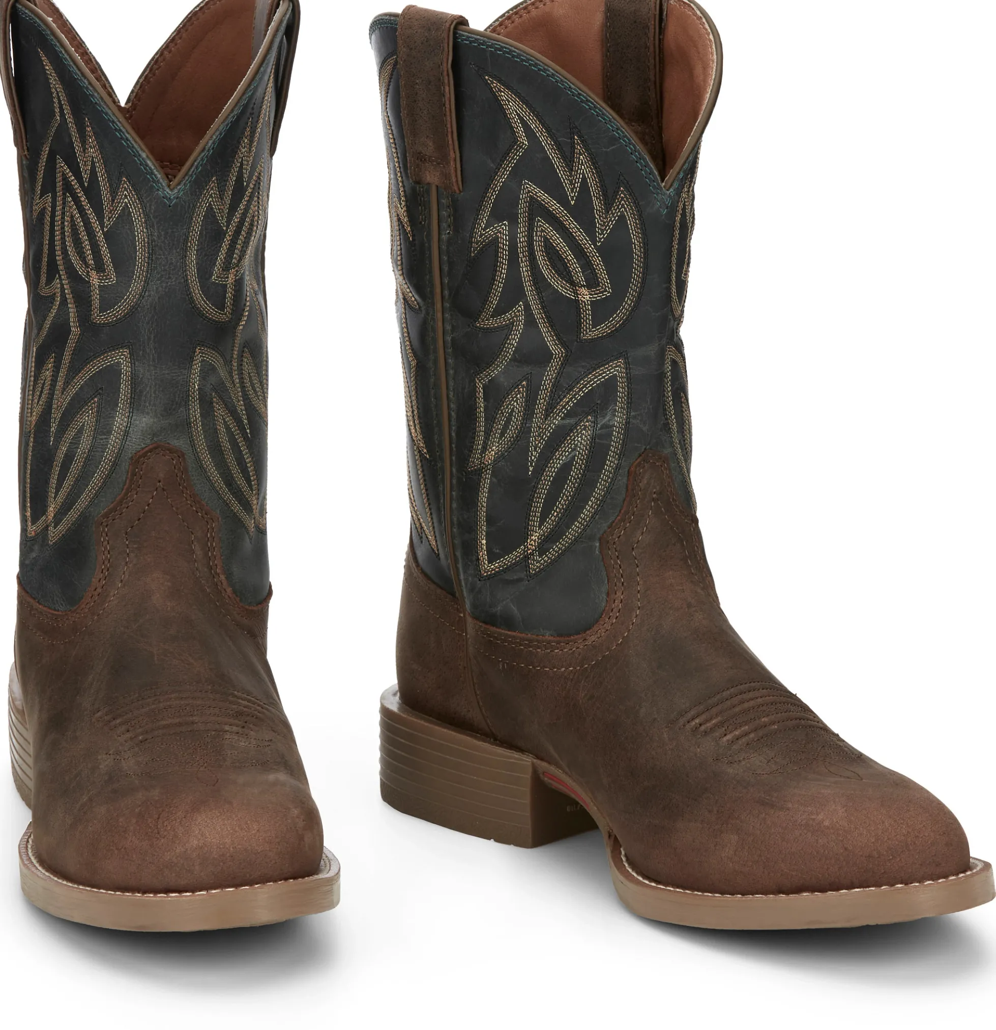 Justin Boots Rendon 11" Western Barnwood Discount