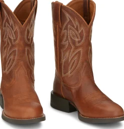 Justin Boots Rendon 11" Western Cognac Outlet