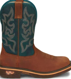 Justin Boots Resistor 11" Nano Comp Toe Russet Outlet