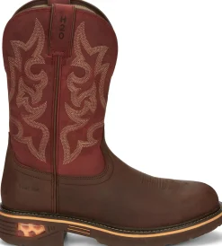 Justin Boots Resistor 11" Waterproof Nano Comp Toe Whiskey New