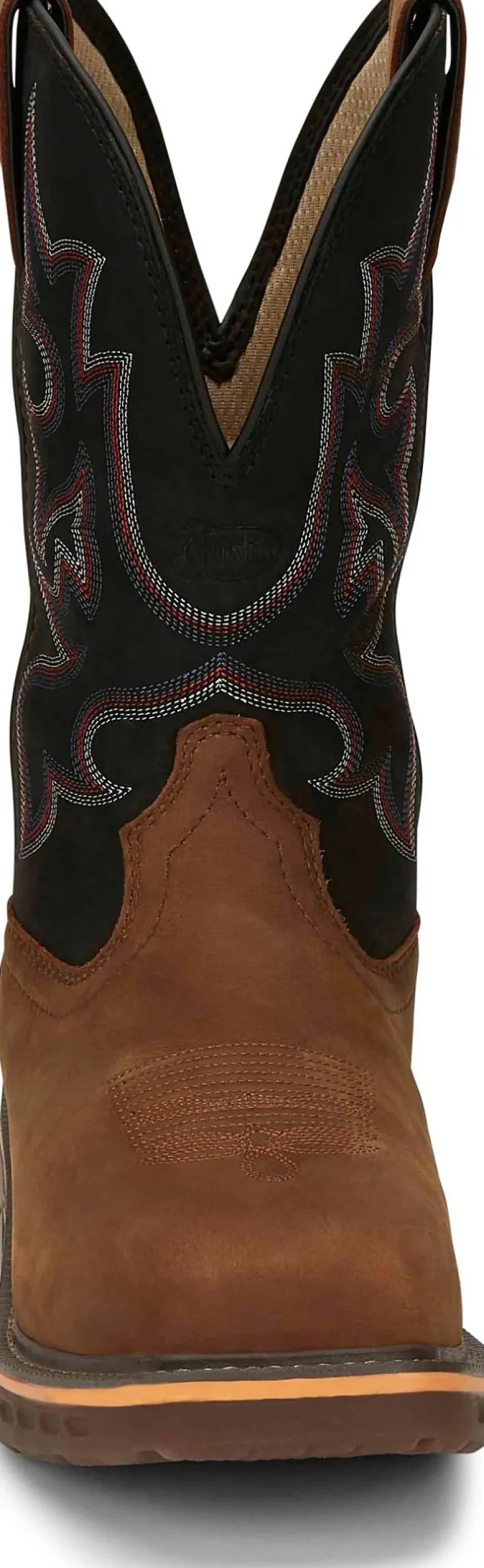 Justin Boots Resistor 11" Waterproof Nano Comp Toe Rustic Outlet