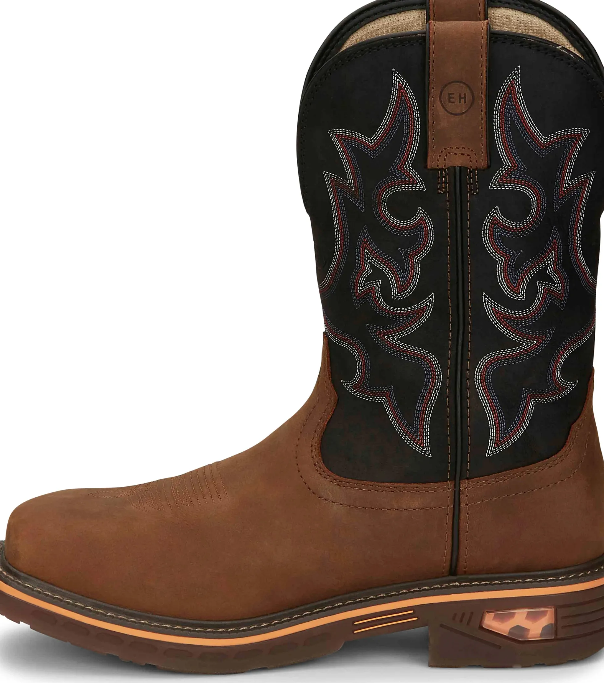 Justin Boots Resistor 11" Waterproof Nano Comp Toe Rustic Outlet