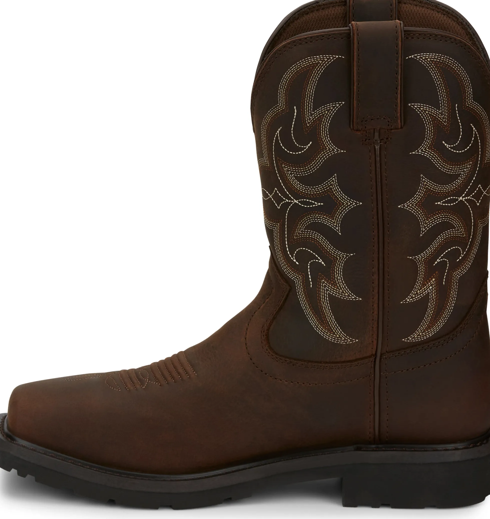 Justin Boots Ricochet 10" Waterproof Comp Toe Walnut Hot