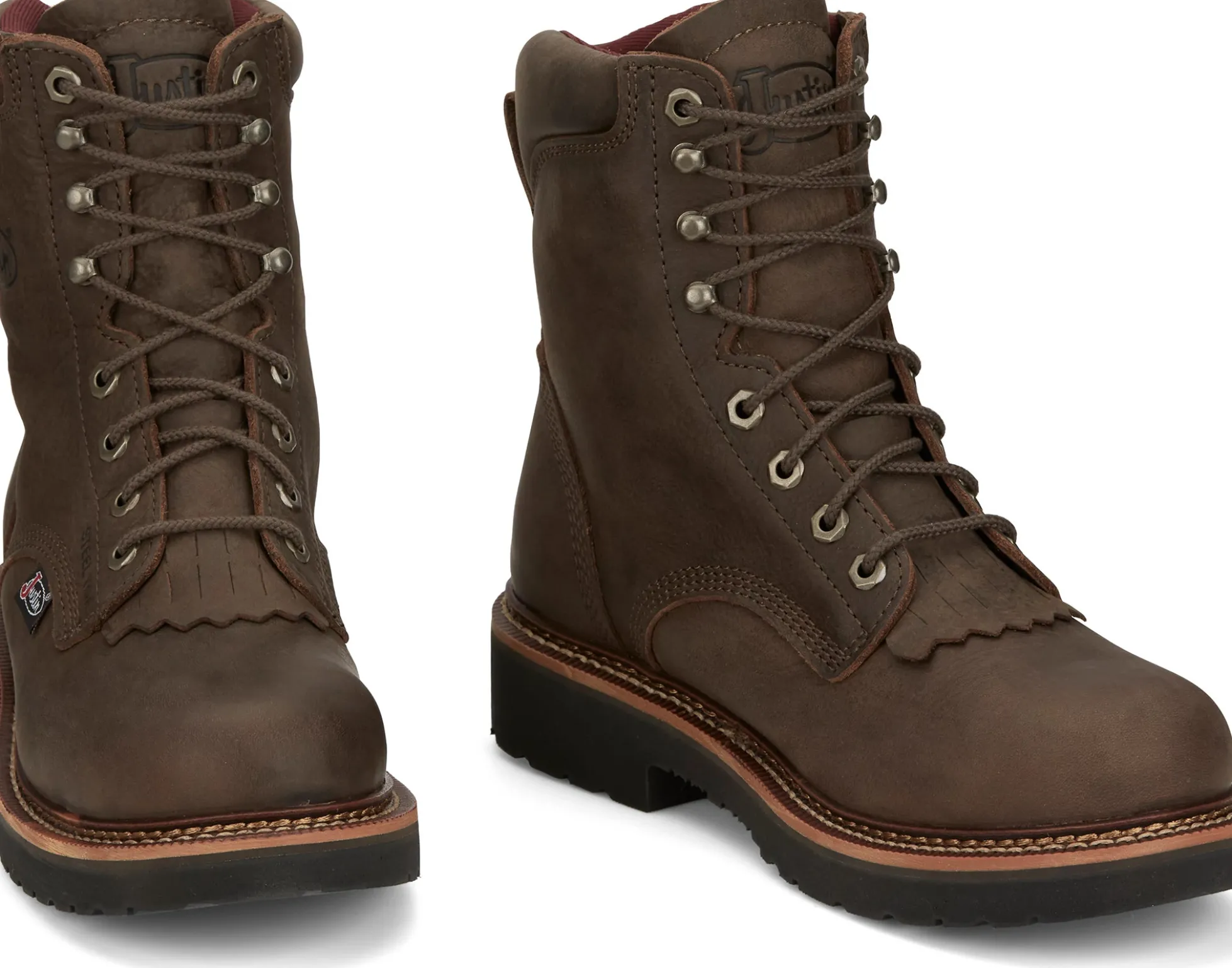 Justin Boots Rivot 8" Lace Up Hickory Brown Online