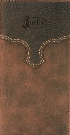 Justin Boots Rodeo Wallet Weathered Brown Hot