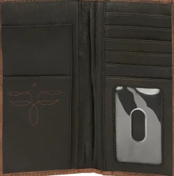 Justin Boots Rodeo Wallet Weathered Brown Hot