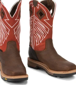 Justin Boots Roughneck 12" Waterproof Steel Toe Walnut Online